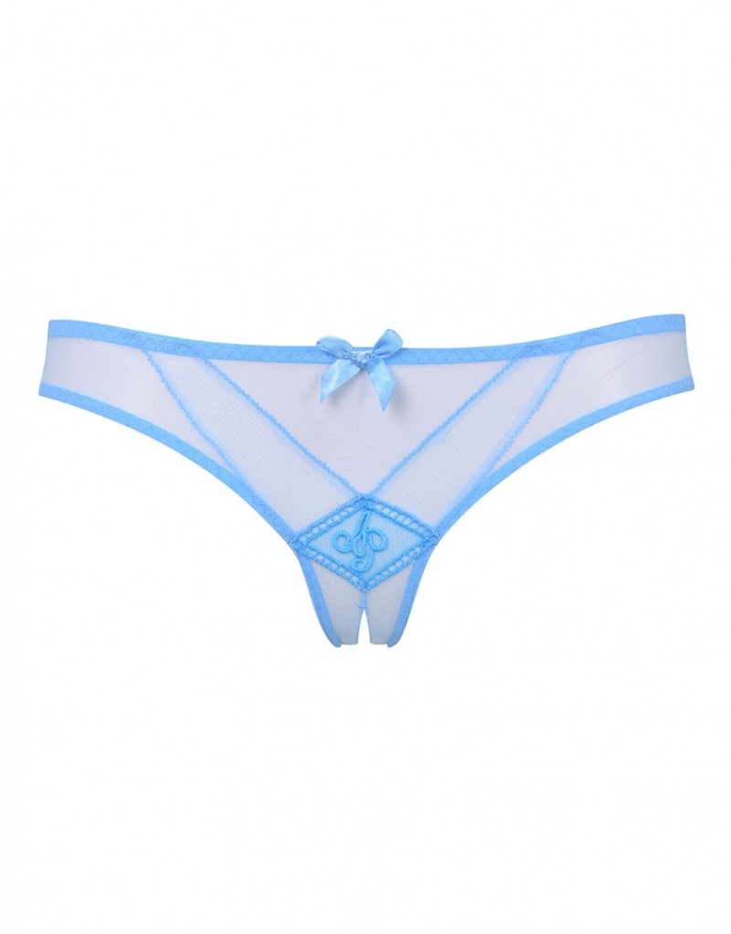 CasperГолубые французские трусы с логотипами Casper