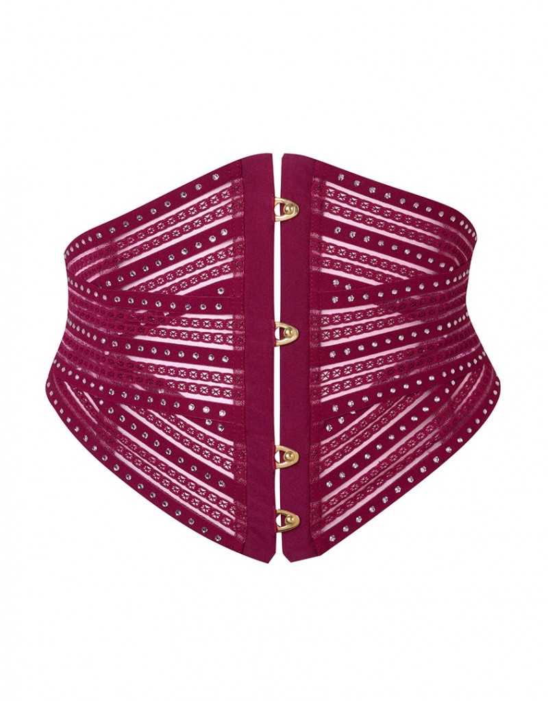 TiannaКорсетный пояс винного цвета Tianna
