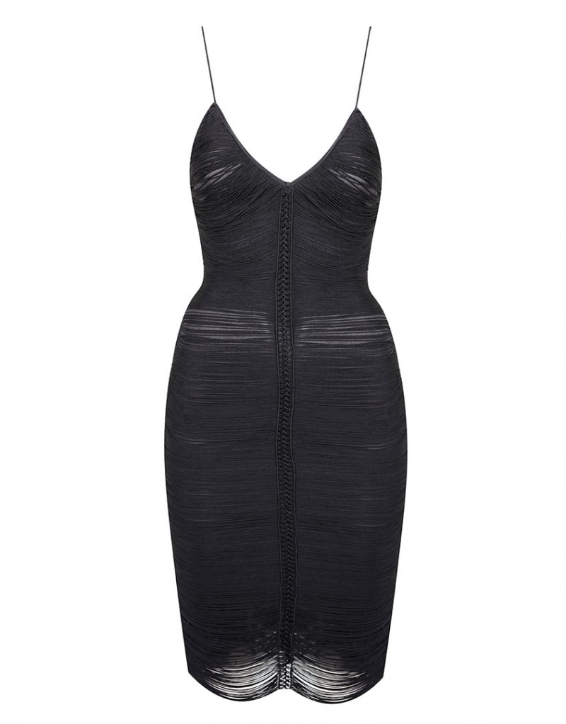 MarielЧерное платье из шелка Mariel