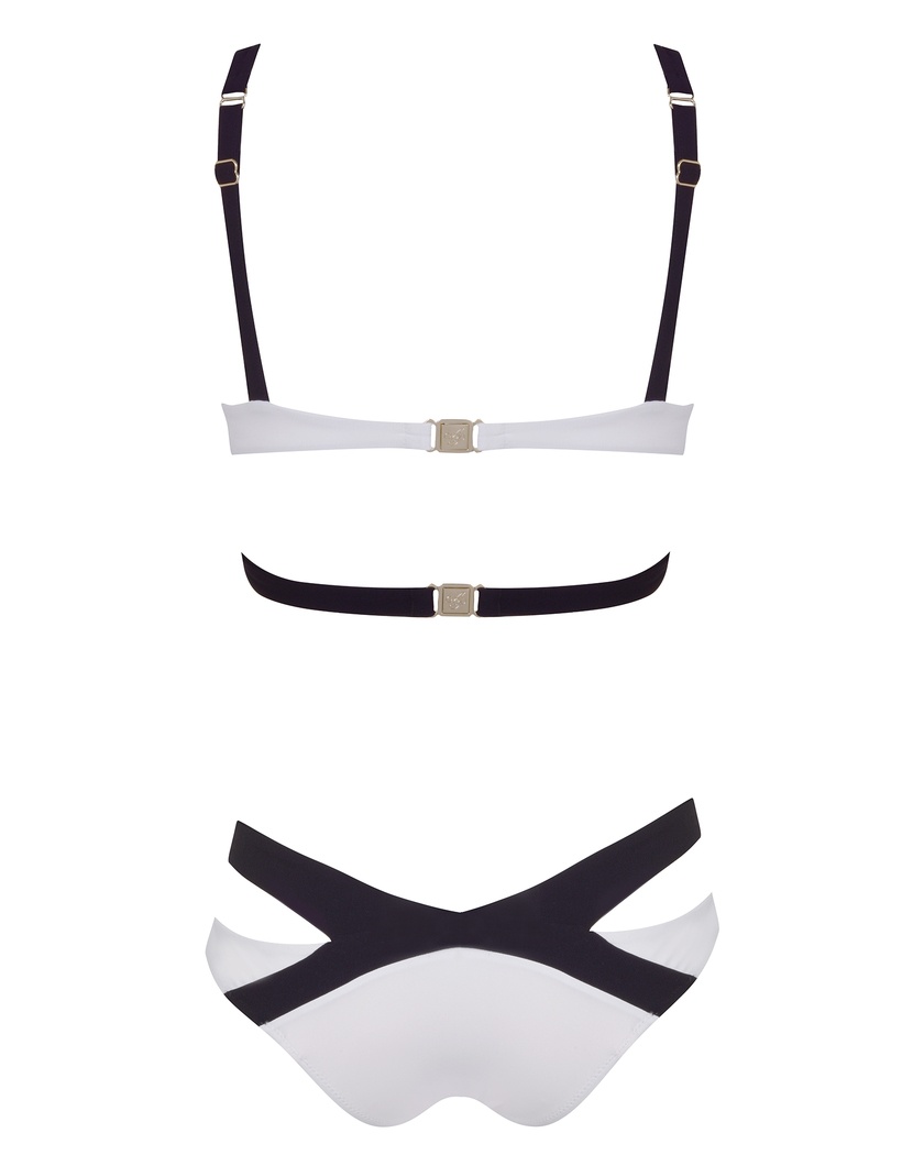 MazzyБело-черный лиф купальника Mazzy