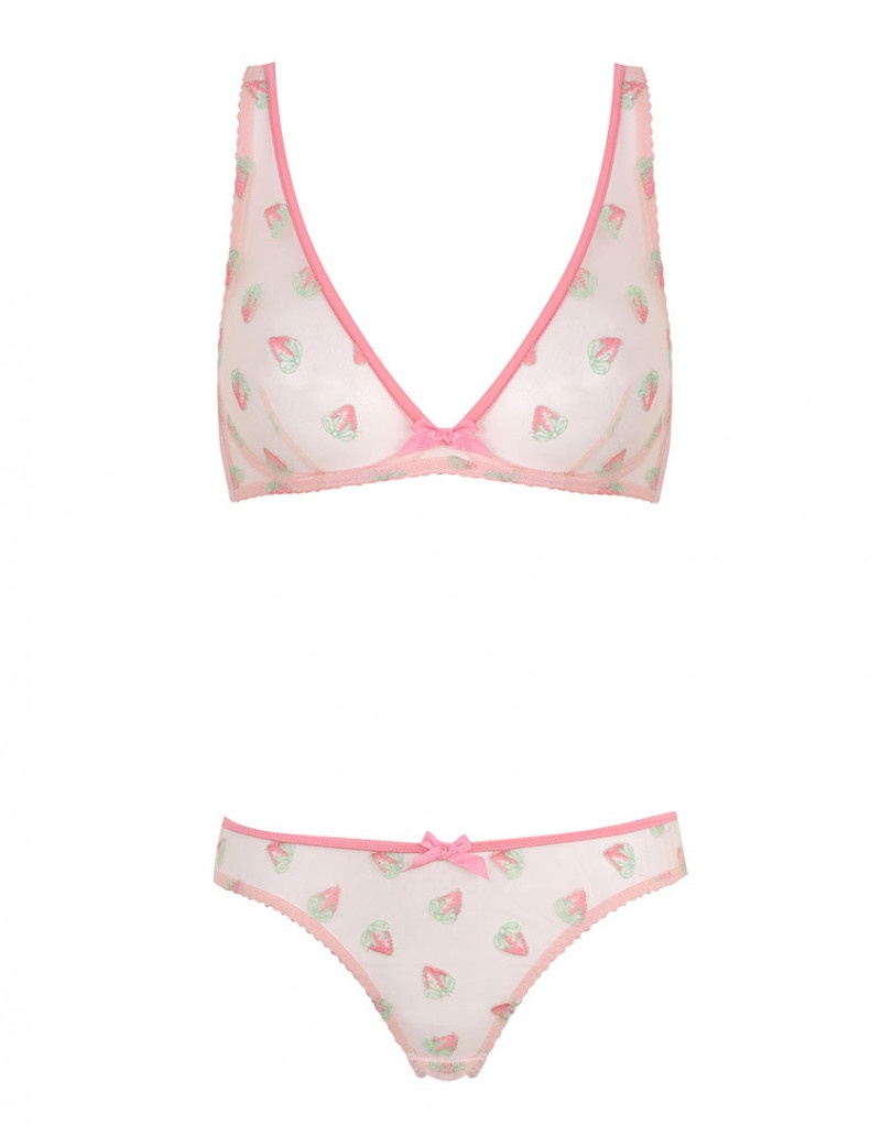 FraiseРозовый прозрачный бюстгальтер с мягкой чашкой Fraise