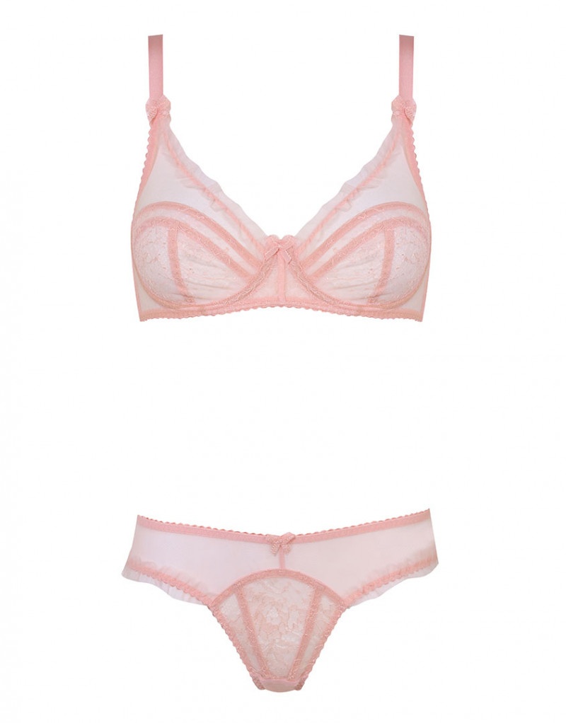 OliveКружевной бюстгальтер персикового цвета с глубокой чашкой Olive