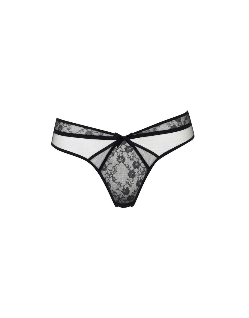 IzaЧерные классические трусы с отделкой кружевом Iza