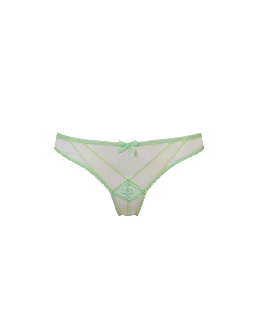 CasperЗеленые французские трусы с монограммами Casper