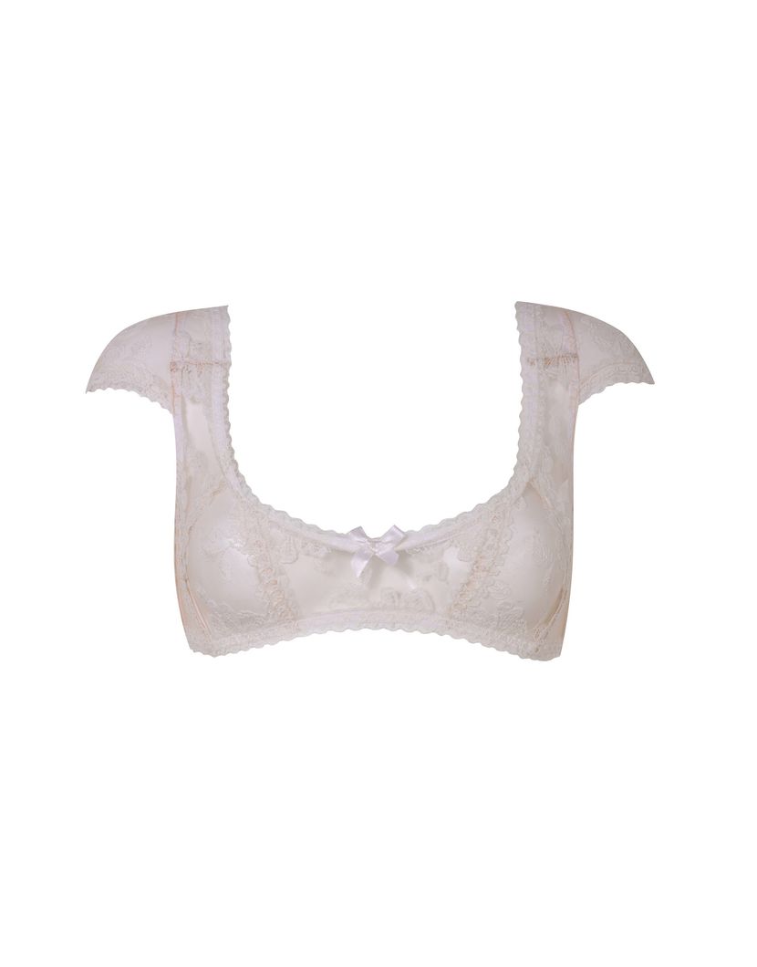 ClarabelleБелый бюстгальтер-топ с вышивкой Clarabelle