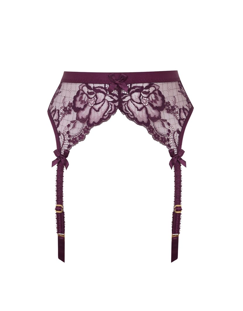 CarmellaКружевной пояс для чулок сливового цвета Carmella