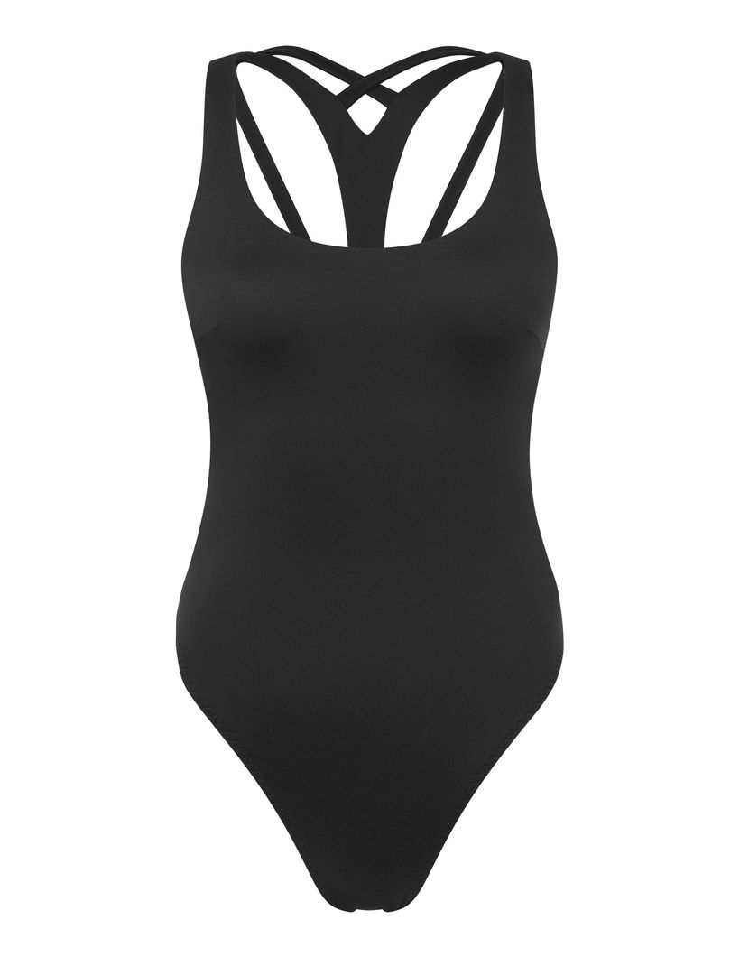 KeiaЧерный сплошной купальник Keia