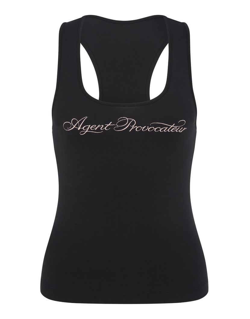 JadeЧерный топ с логотипом Jade