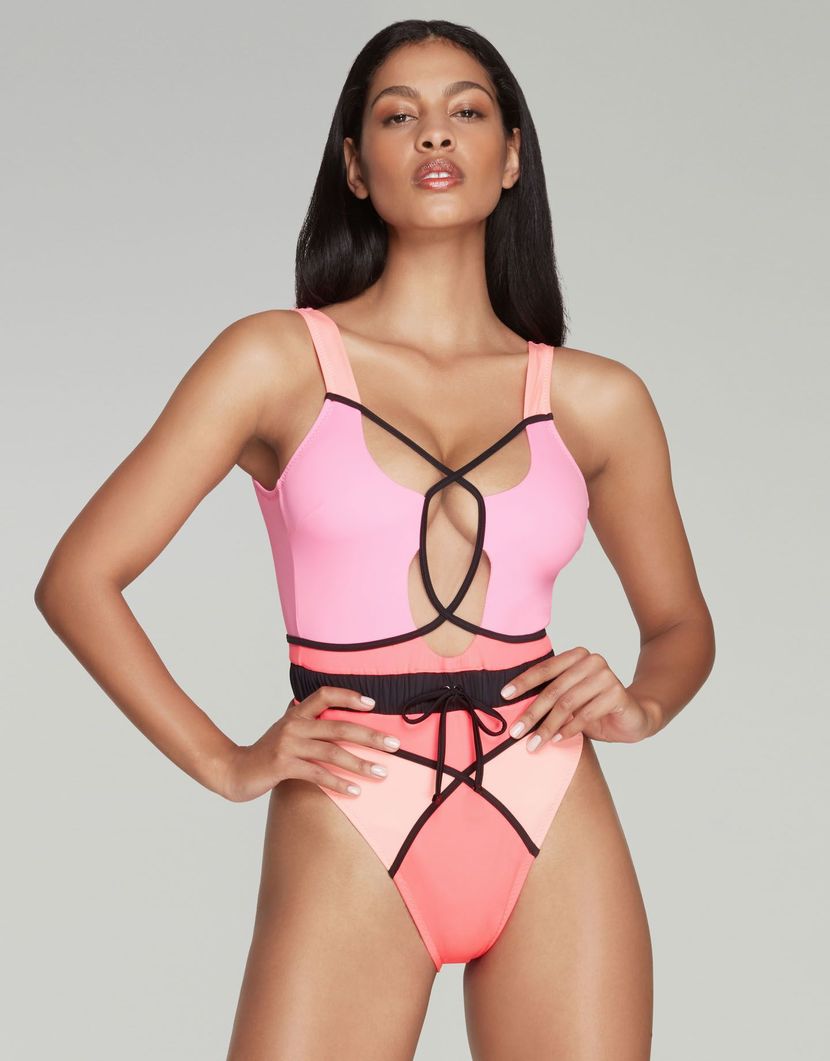 DinahРазноцветный слитный купальник Dinah