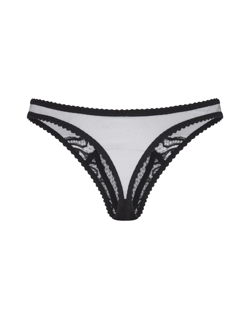 RozlynЧерные кружевные трусы-стринги Rozlyn
