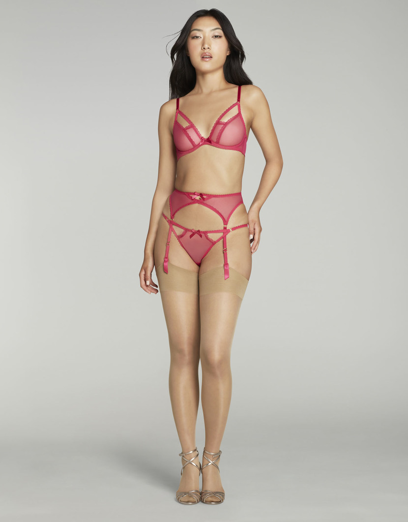 FiaРозовый пояс для чулок Fia