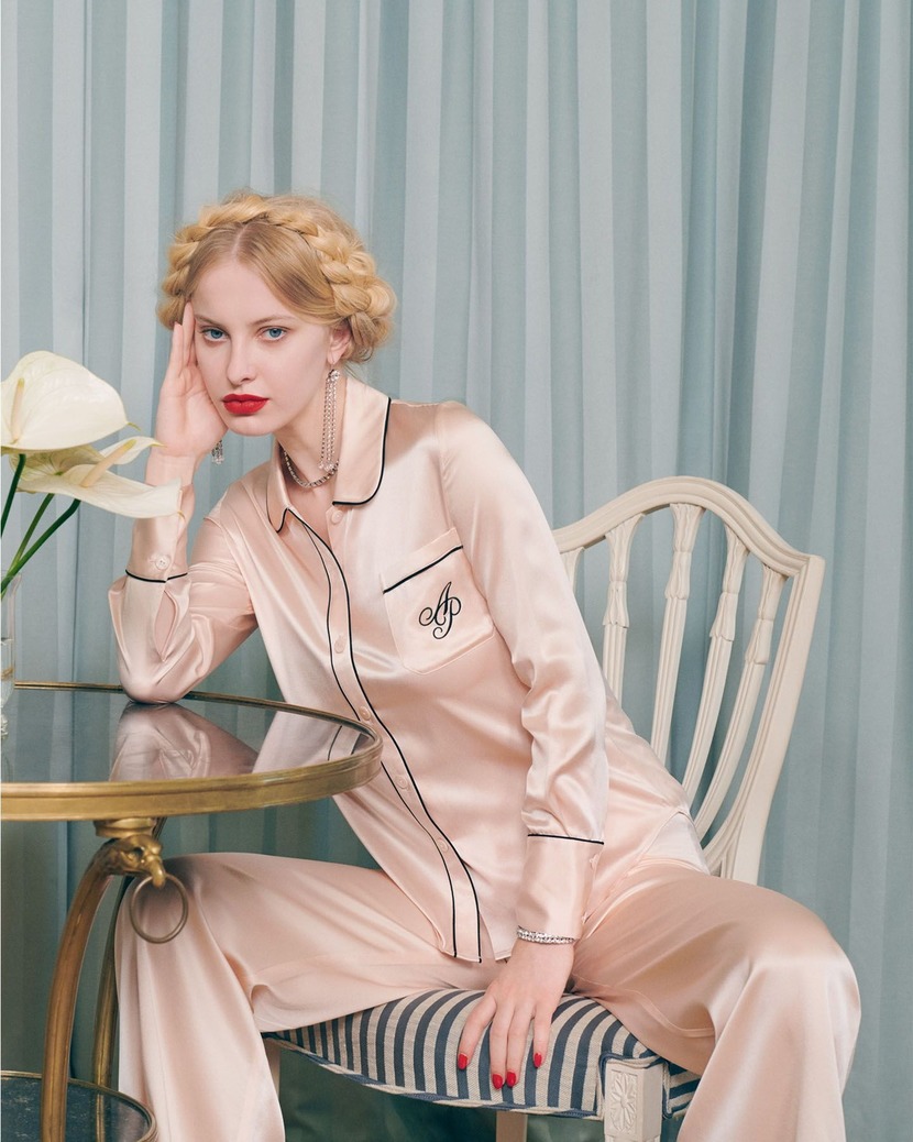 ClassicСветло-розовая рубашка пижамы Classic