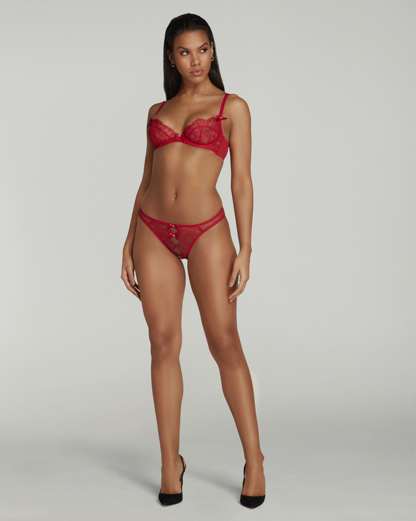 Lorna LaceКрасные кружевные французские трусы Lorna Lace