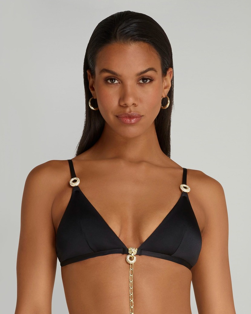 HaisleeЧерный топ купальника Haislee