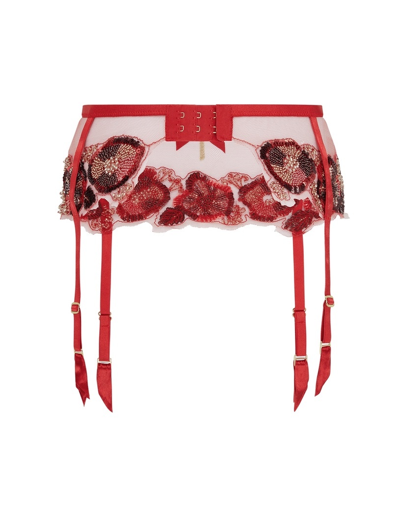 GianaКрасный пояс для чулок Giana