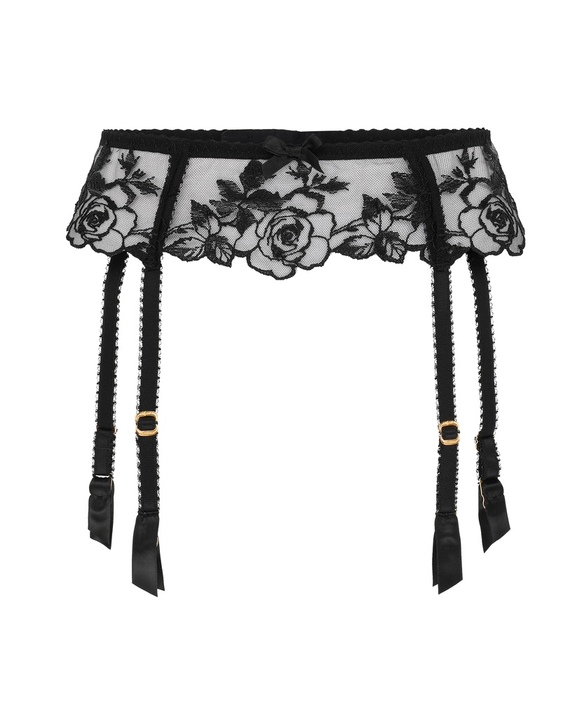 CallypsoЧерный пояс для чулок Callypso