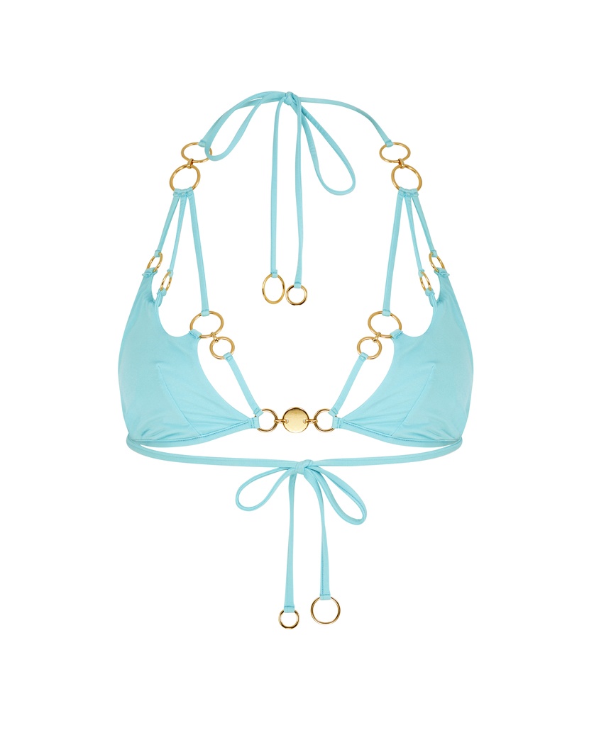 DavineБирюзовый топ купальника Davine