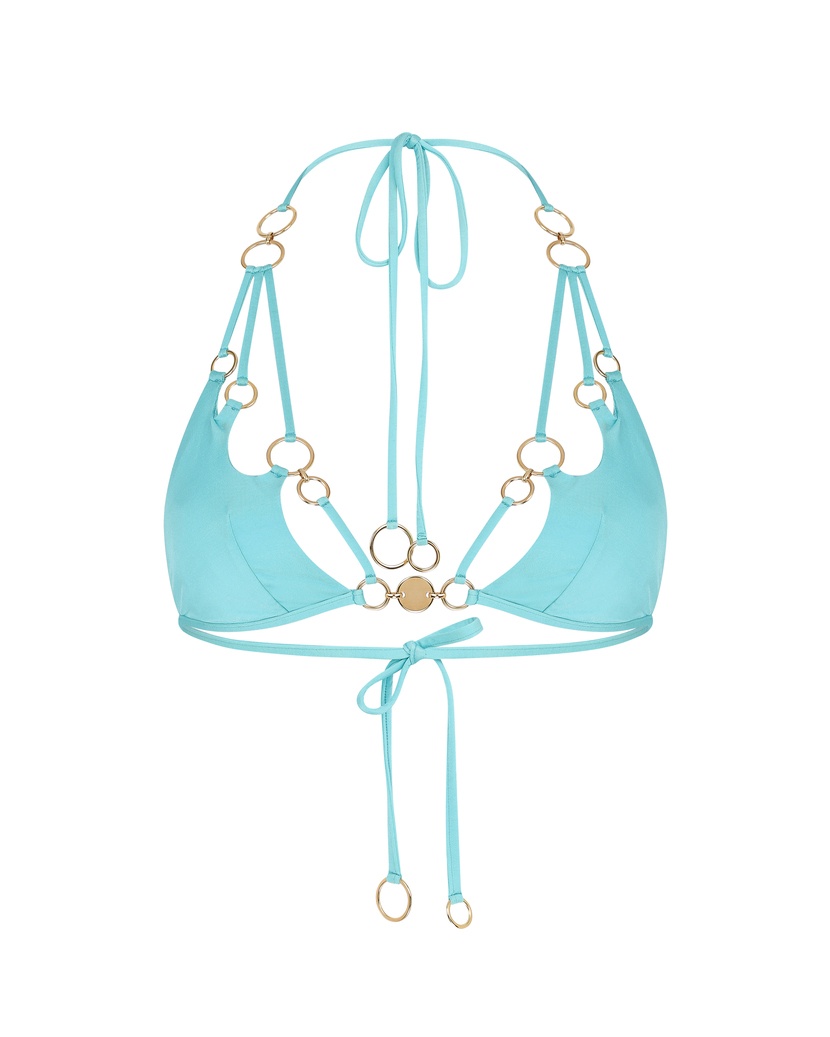 DavineБирюзовый топ купальника Davine