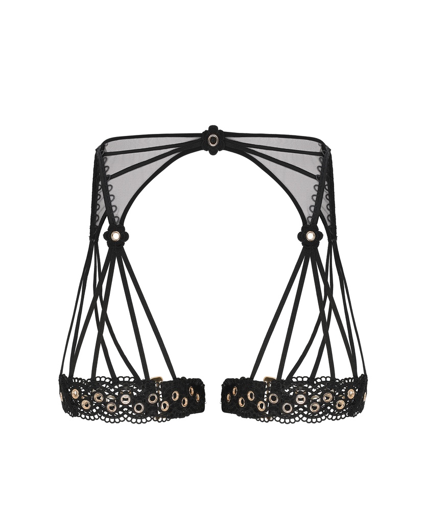 DorettaЧерный пояс для чулок Doretta