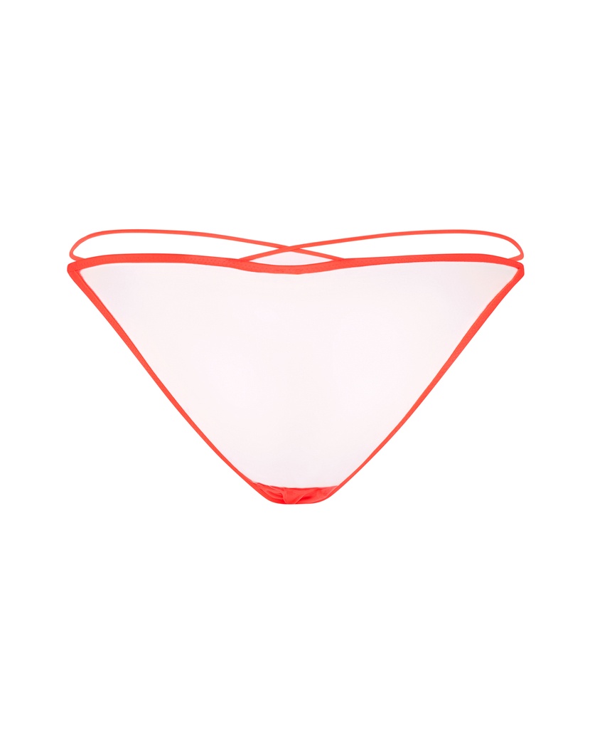 ZellaОранжевые прозрачные классические трусы Zella
