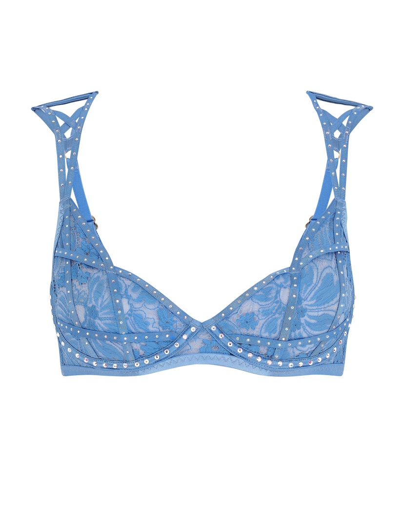 DianahГолубой бюстгальтер с декольтированной чашкой Dianah