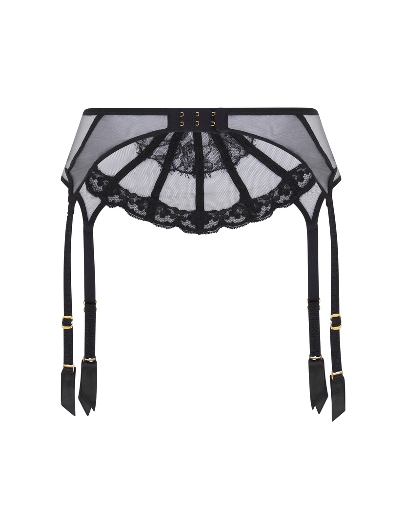 MariannЧерный пояс для чулок Mariann