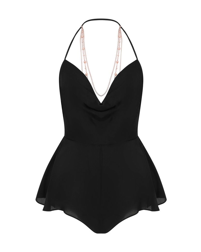 EleanaЧерный комбинезон Eleana