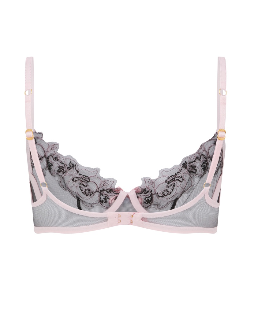 LindieЧерно-розовый бюстгальтер с мягкой чашкой Lindie