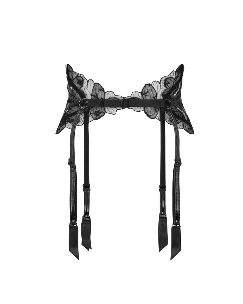 LitziaЧерный пояс для чулок Litzia