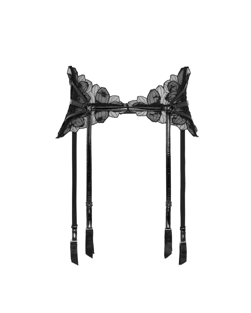 LitziaЧерный пояс для чулок Litzia