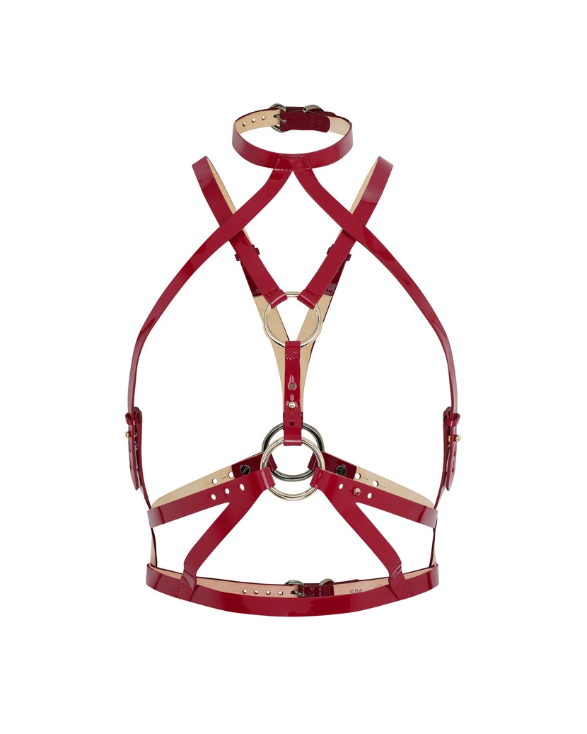 VeronikaКрасная кожаная портупея Veronika