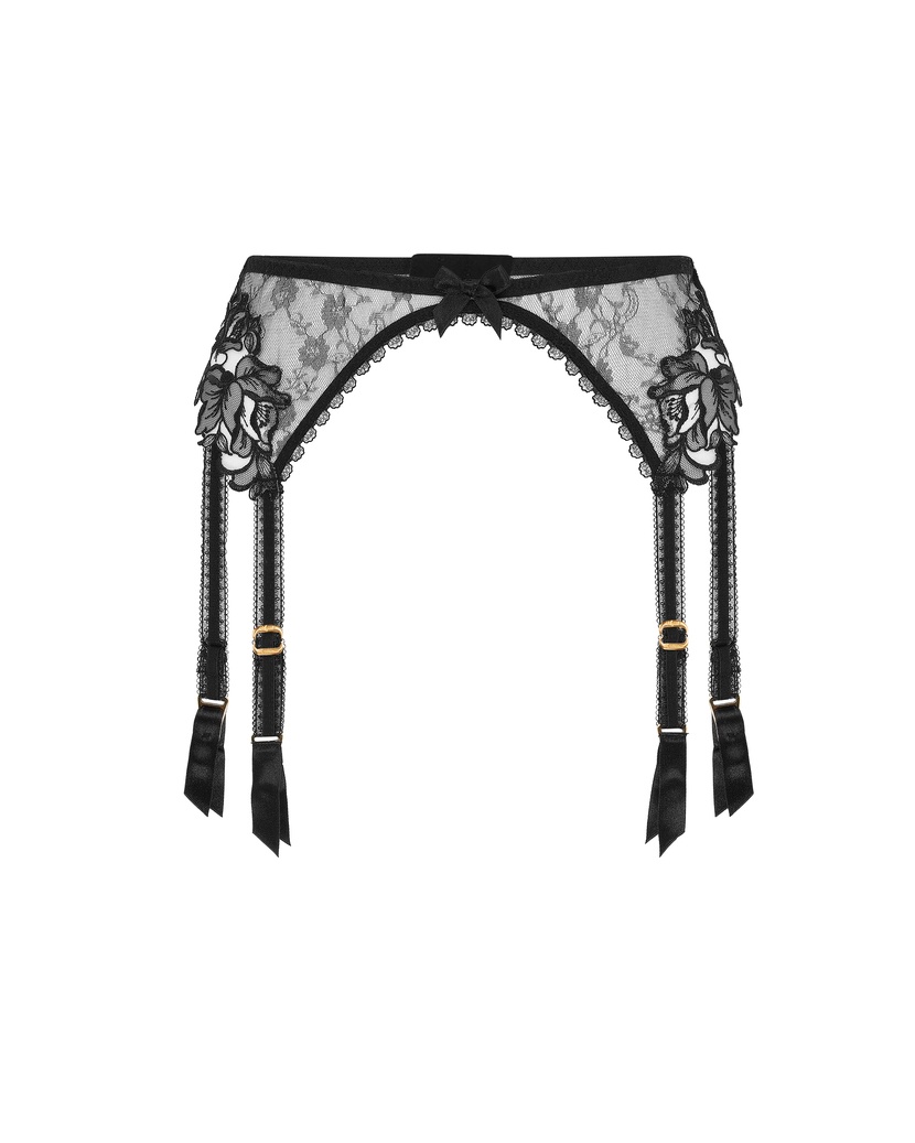 ViolahЧерный пояс для чулок Violah