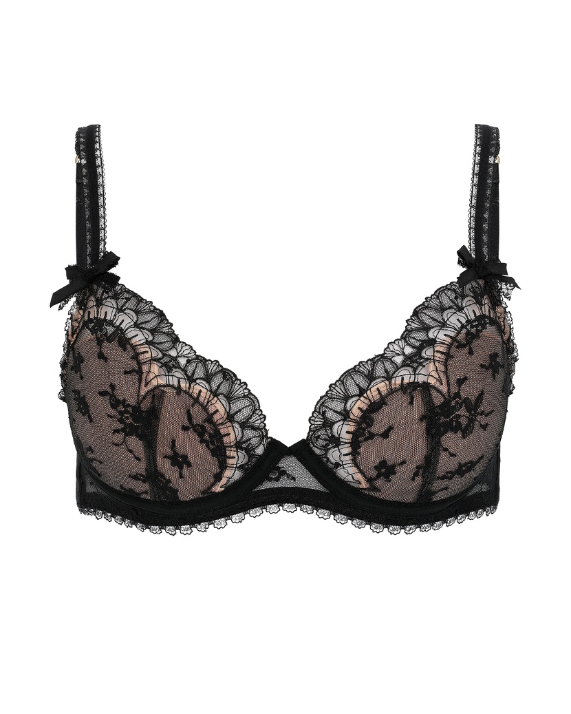 FloriaЧерный бюстгальтер с мягкой чашкой Floria