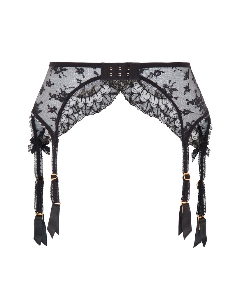 FloriaЧерный пояс для чулок Floria