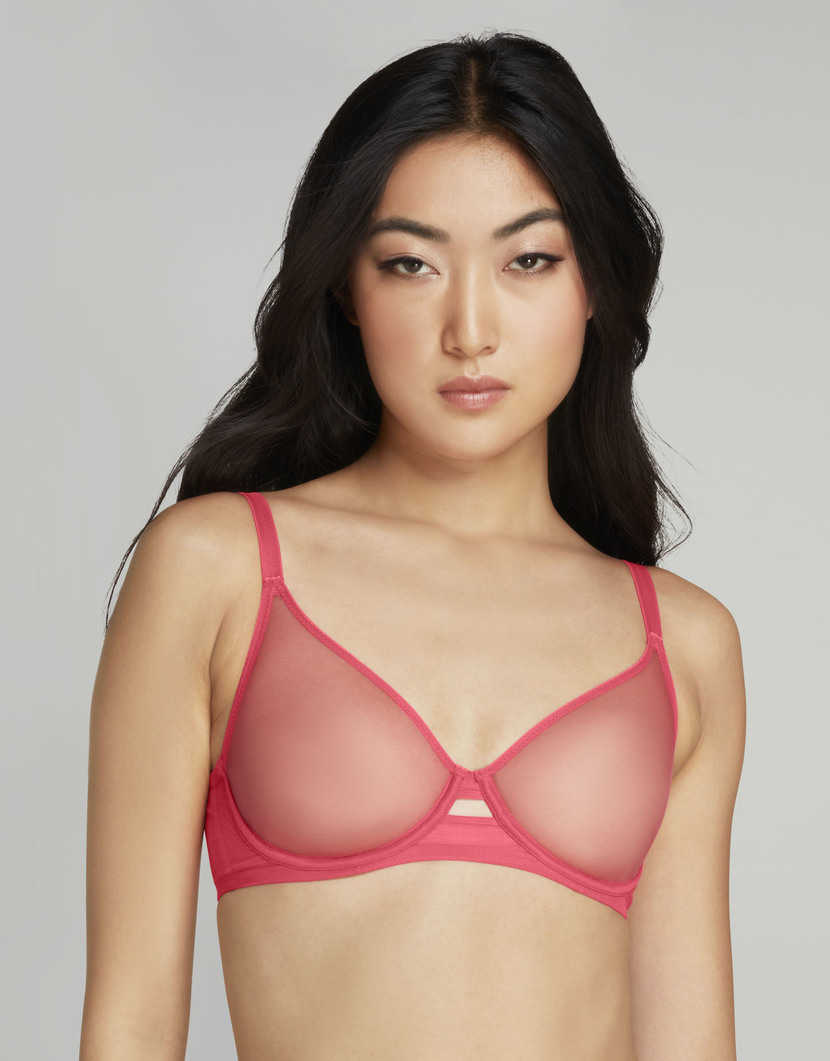 LuckyРозовый прозрачный бюстгальтер с мягкой чашкой Lucky