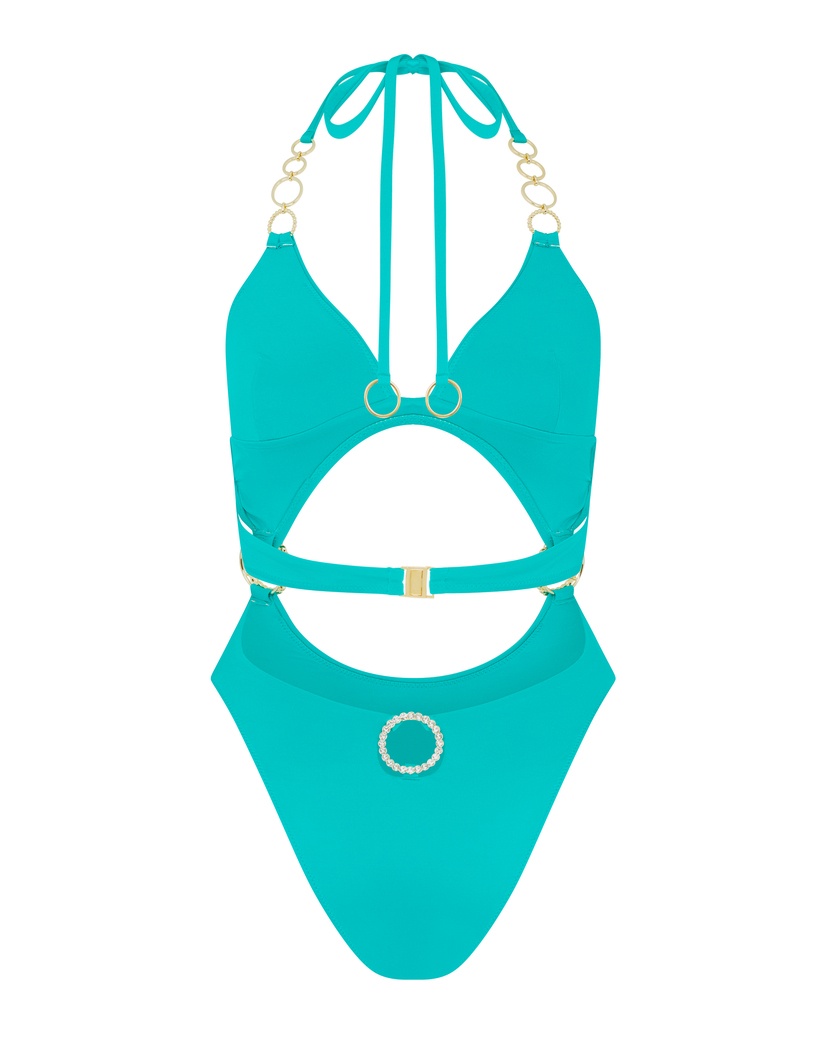 LustiaБирюзовый слитный купальник Lustia