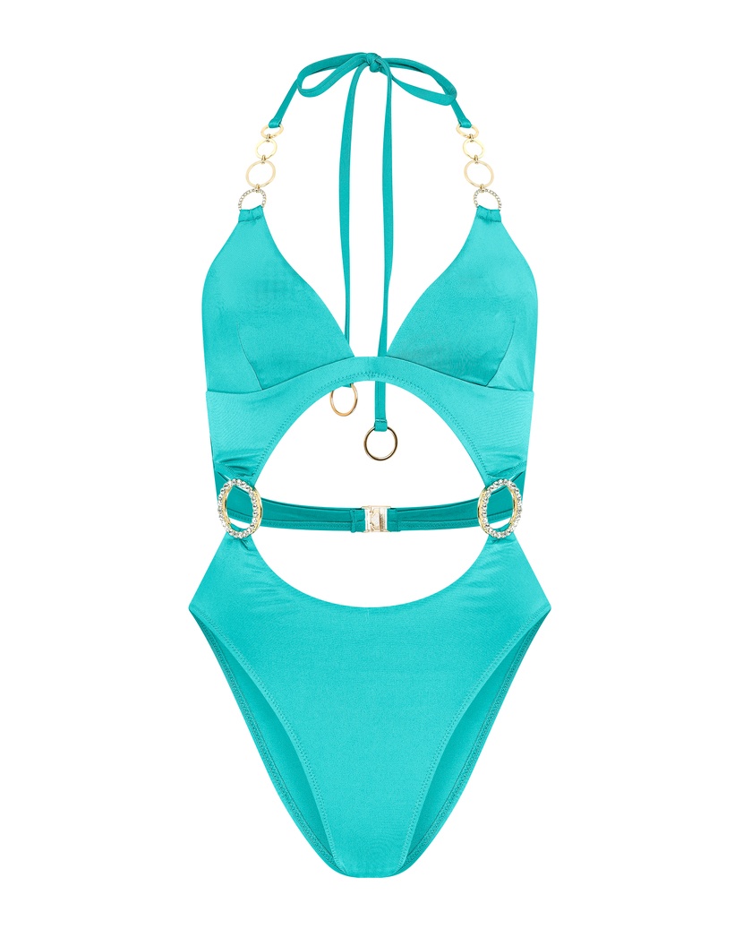 LustiaБирюзовый слитный купальник Lustia