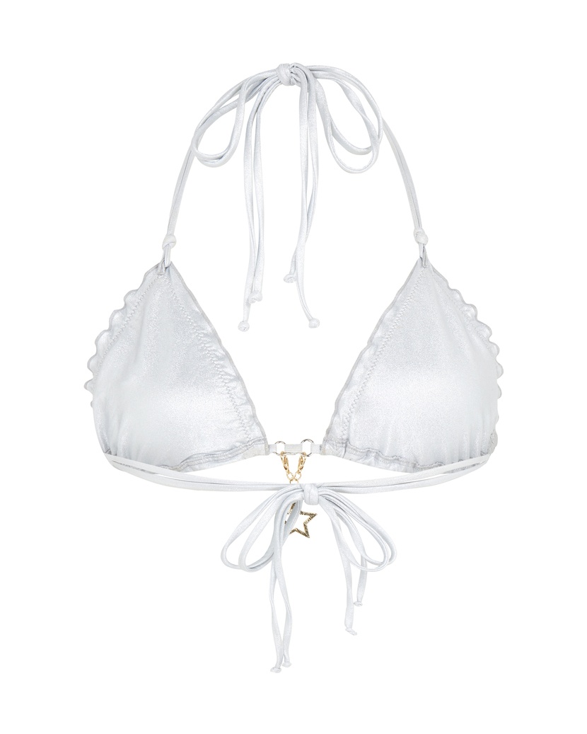 BerryСеребристый топ купальника Berry