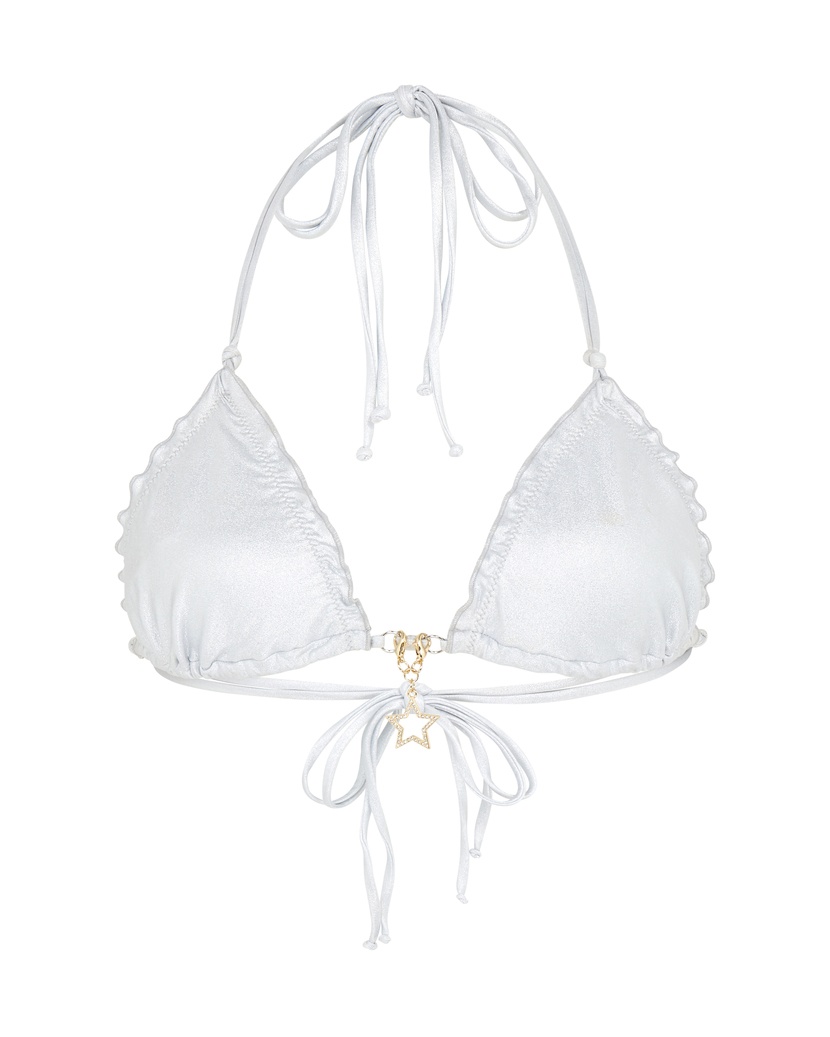 BerryСеребристый топ купальника Berry