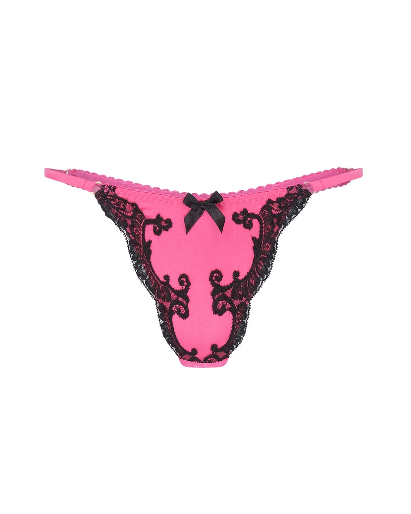 MollyРозовые шелковые трусы стринги Molly
