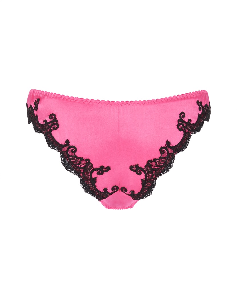 MollyРозовые шелковые классические трусы Molly