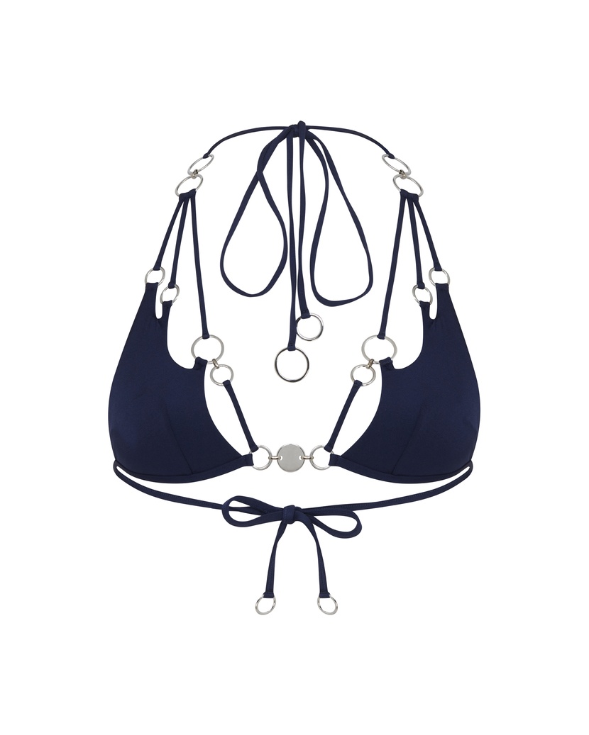 DavineТемно-синий топ купальника Davine