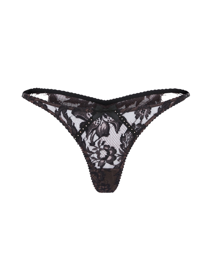 TemptressaРозово-черные трусы стринги Temptressa