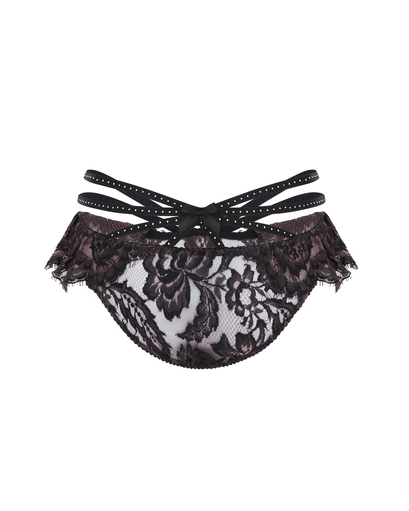 TemptressaРозово-черные классические трусы Temptressa