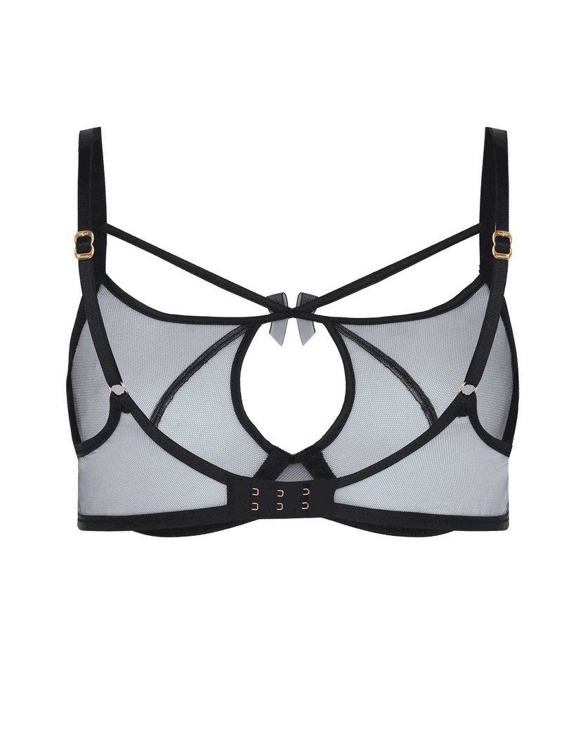 BuffieЧерный прозрачный бюстгальтер с глубокой чашкой Buffie