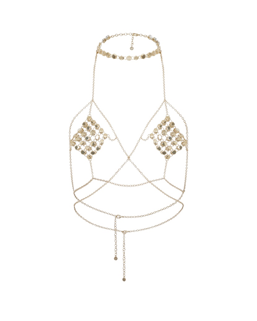 KensiaЗолотистая цепочка для тела Kensia