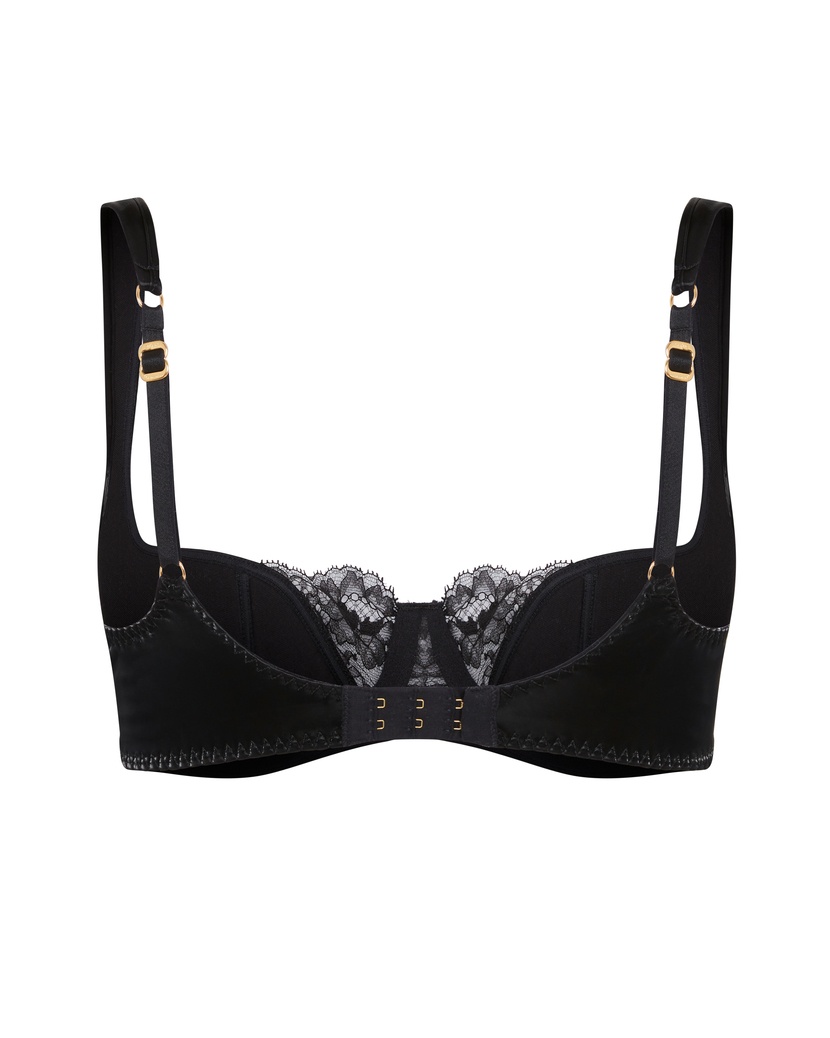 RivereЧерный бюстгальтер балконет Rivere