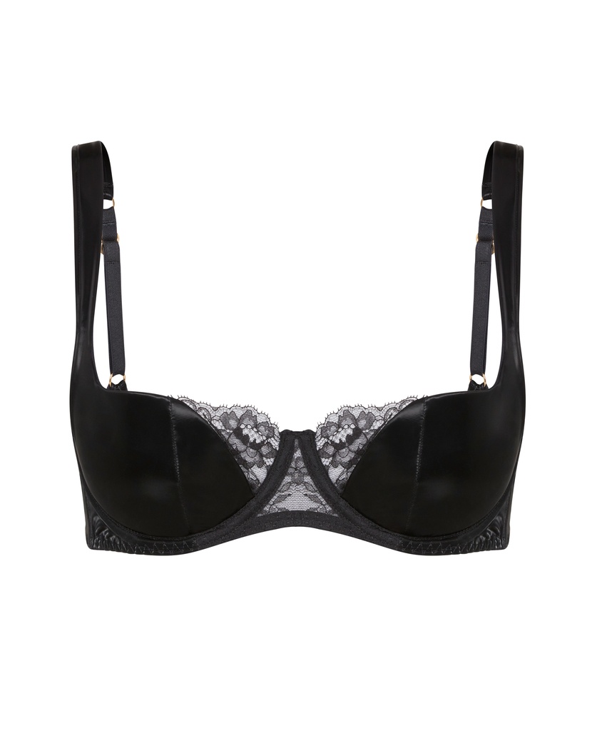 RivereЧерный бюстгальтер балконет Rivere