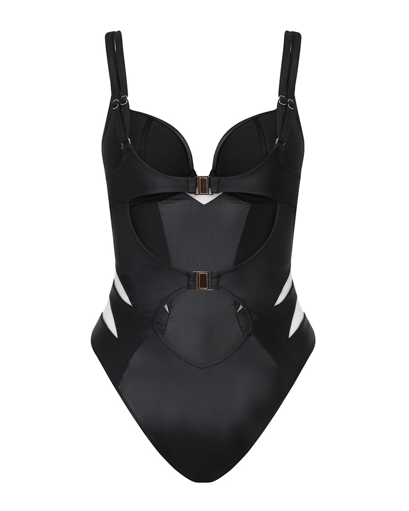 TalyaЧерный слитный купальник Talya