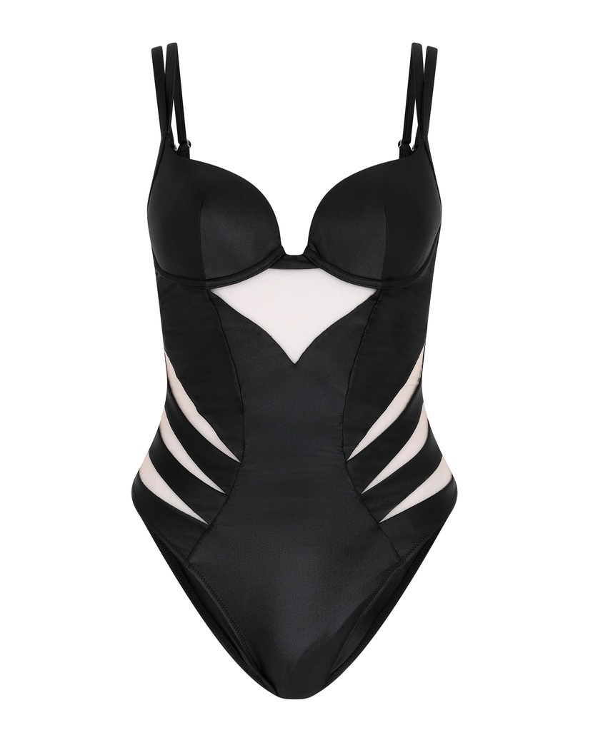 TalyaЧерный слитный купальник Talya